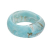 Bangle Turquoise Marbled Chunky Retro Bracelet