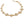 Tennis Bracelet Gold Brass CZ Clover Link Chain