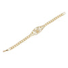 Tennis Bracelet Gold Brass CZ Butterfly Link Chain