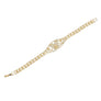 Tennis Bracelet Gold Brass CZ Butterfly Link Chain