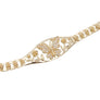Tennis Bracelet Gold Brass CZ Butterfly Link Chain