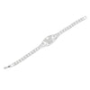 Tennis Bracelet Silver Brass CZ Butterfly Link