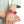 Bangle Transparent Pink Prism Wave Facet Bracelet