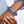 Bangle Transparent Blue Octagon Facet Bracelet