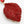 Drop Red Rhinestone Encrusted Leaf Earrings