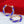 Sorority Vibrant Blue Clear Twisted Tube Hoops