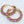 AKA Vibrant Pink Green Twisted Tube Hoop Earrings