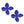 Stud Brilliant Blue Dimensional Flower Earrings