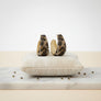 Hoop Dazzling Leopard Ribbed Wide Earrings Women