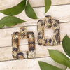 Stud Leopard Pave Rhinestone Door Knocker Earrings