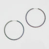 Hoop Endless Rainbow Etched Classic Earrings
