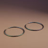 Hoop Endless Rainbow Etched Classic Earrings