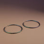 Hoop Endless Rainbow Etched Classic Earrings