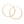 Hoop Classic 3 in Graduated Gold Earrings Women