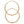 Hoop Classic 3 in Graduated Gold Earrings Women