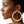 Hoop High Shine Gold Sandblasted Thick Earrings