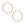 Hoop High Shine Gold Sandblasted Thick Earrings
