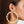 Hoop Gold Twisted Greek Key Earrings for Women