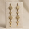 Dangle Golden Sunburst Celestial Earrings