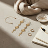 Dangle Golden Sunburst Celestial Earrings