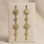 Dangle Golden Sunburst Celestial Earrings