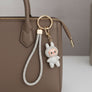 Rhinestone Phone Wrist Strap Clear Labubu Keychain