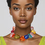 Toggle Chunky Transparent Multitone Bead Necklace