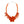 Collar Orange Exotic Goddess Floral Necklace