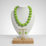 Mod Style Lime Green Chunky Bead Necklace