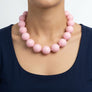 Mod Style Pretty Pink Chunky Bead Necklace