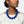 Mod Style Royal Blue Chunky Bead Necklace