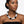 Mod Style Tricolor Black Tone Chunky Bead Necklace