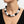 Mod Style Tricolor Black Tone Chunky Bead Necklace