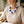 Mod Style Two Tone Blue White Chunky Bead Necklace