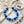 Mod Style Two Tone Blue Chunky Bead Necklace
