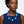 Mod Style Two Tone Blue Chunky Bead Necklace