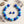 Mod Style Two Tone Blue Chunky Bead Necklace