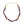 Omega Psi Vibrant Purple Gold Twisted Tube Necklace