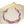 Omega Psi Vibrant Purple Gold Twisted Tube Necklace