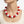 Mod Style Two Tone Red White Chunky Bead Necklace