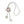 AKA Artisan Sparkling Sorority Flower Y Necklace