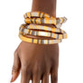 Convertible Mixed Metal Tubogas Flex Coil Necklace