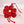 Long Y Brilliant Red Blooming Flower Necklace