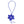 Long Y Brilliant Blue Blooming Flower Necklace