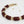 Vintage Marble Burgundy Resin Bead Toggle Necklace