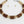 Vintage Marbled Brown Resin Bead Toggle Necklace