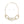 Chain Chunky Gold Cream Pearl Links Necklace
