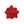 Brooch Handcrafted Brilliant Red Flower Pin Clip
