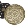 Western Belt Black Circular and Gold Cowboy Chic