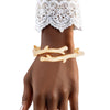 Bangle Rustic Gold Metal Branch Artisan Bracelet